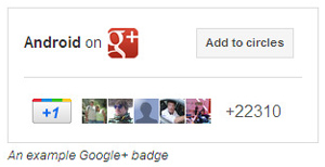 Google+ badges